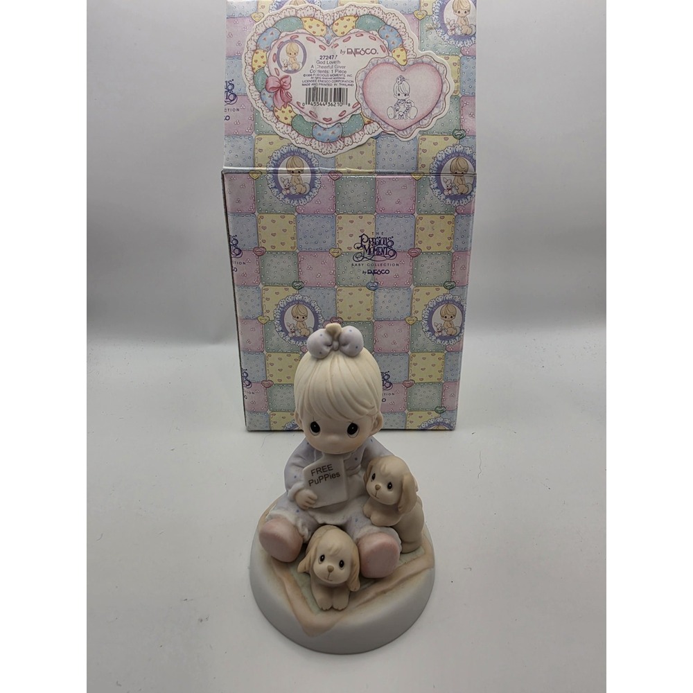 Precious Moments Figurine "God Loveth A Cheerful Giver"